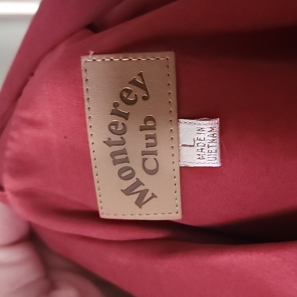 Monterey Club Men's Microfiber Satin Contrast Jacket #1768-020 - Picture 9 of 12